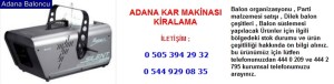 Adana kar makinası kiralama iletişim ; 0 544 929 08 35
