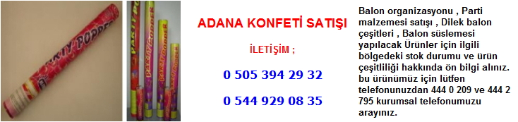 Adana konfeti satışı