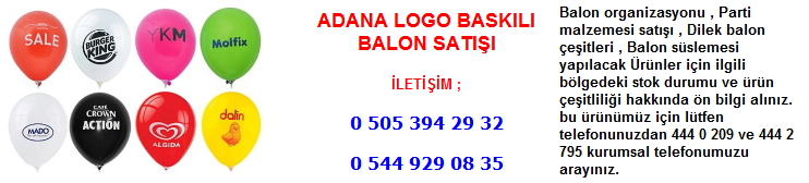 Adana logo baskılı balon satışı