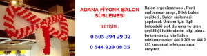 Adana fiyonk balon süslemesi