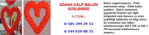 Adana kalp balon süslemesi