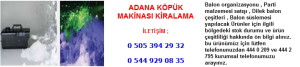 Adana köpük makinası kiralama