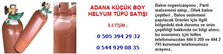 Adana küçük boy helyum tüpü satışı