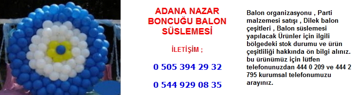 Adana nazar boncuğu balon süslemesi