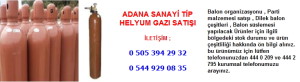 Adana sanayi tip helyum gazı satışı